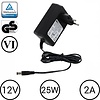 DYS LEDstrip voedingsadapter 12V-2A – 25 Watt - TÜV keurmerk - Efficiëntielevel 6