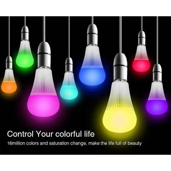 Milight / MiBoxer 9 Watt RGB + Warm Wit en Koud Wit E27 CCT Dual White Lamp