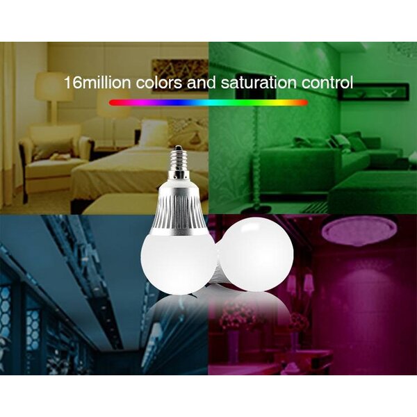 Milight / MiBoxer 5 Watt RGB + Warm Wit en Koud Wit E14 CCT Dual White Lamp