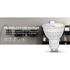 Milight / MiBoxer 4 Watt RGB + Warm Wit en Koud Wit GU10 CCT Dual White Inbouw Spot