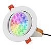Milight / MiBoxer 9 Watt RGB + Warm Wit + Koud Wit  CCT kantelbare downlight Dual White