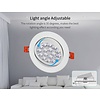 Milight / MiBoxer 9 Watt RGB + Warm Wit + Koud Wit  CCT kantelbare downlight Dual White