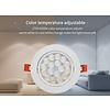 Milight / MiBoxer 9 Watt RGB + Warm Wit + Koud Wit  CCT kantelbare downlight Dual White