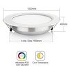 Milight / MiBoxer 12 Watt RGB + Warm Wit + Koud Wit CCT Downlight Dual White