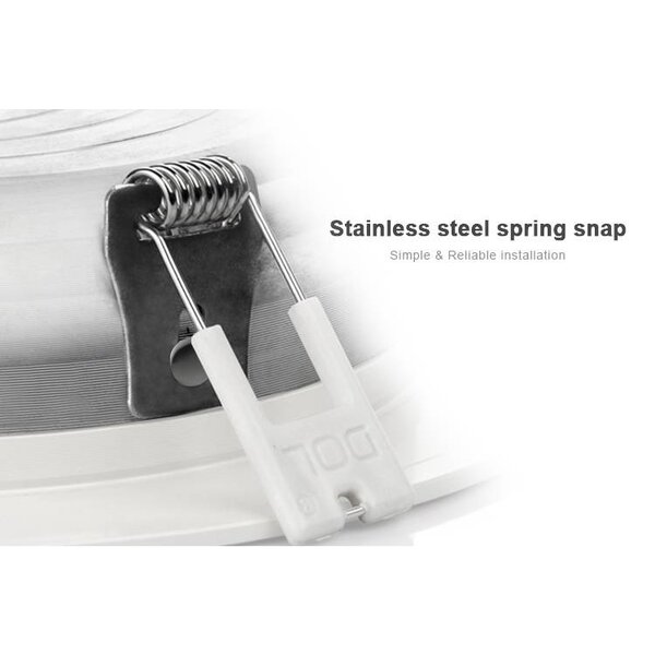 Milight / MiBoxer 12 Watt RGB + Warm Wit + Koud Wit CCT Downlight Dual White