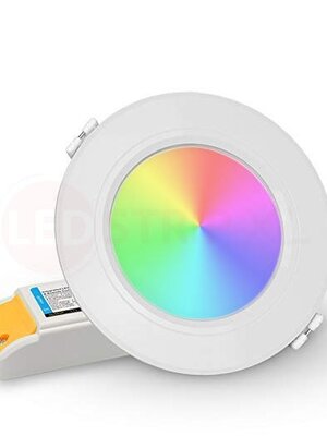 6 Watt RGB + Warm Wit + Koud Wit CCT Downlight Dual White