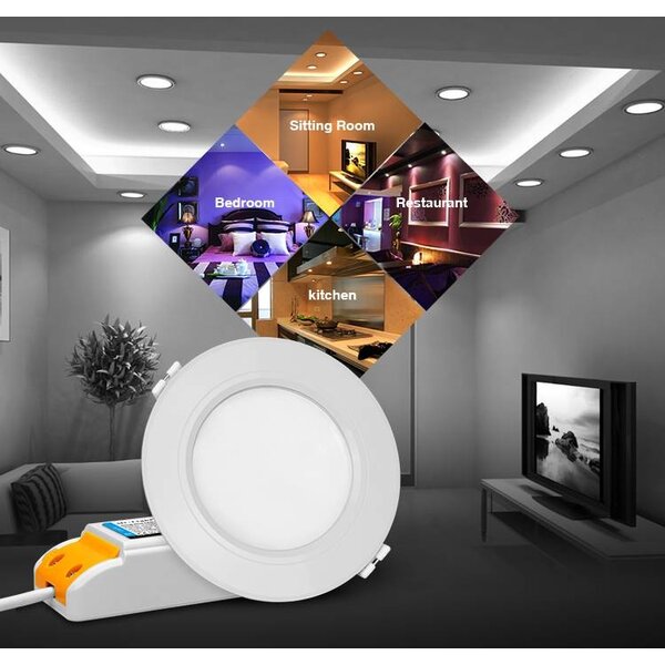 Milight / MiBoxer 6 Watt RGB + Warm Wit + Koud Wit CCT Downlight Dual White