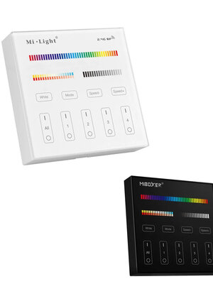 Draadloos 2,4Ghz Wandpaneel 4 Zone RGB+CCT