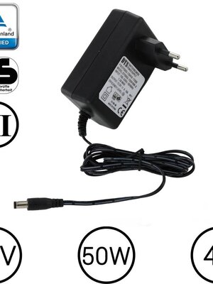 LEDstrip voedingsadapter 12V-4.16A – 50 Watt