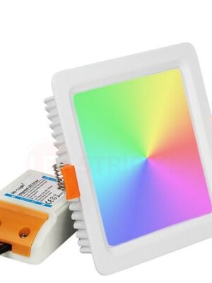 9 Watt RGB + Warm Wit + Koud Wit CCT Downlight Vierkant