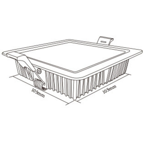 Milight / MiBoxer 9 Watt RGB + Warm Wit + Koud Wit CCT Downlight Vierkant