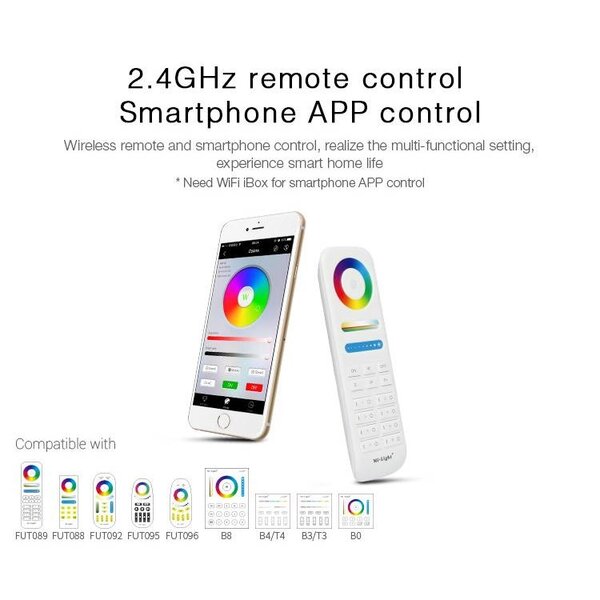 Milight / MiBoxer 6 Watt RGB + Warm Wit + Koud Wit CCT Downlight Waterdicht IP54