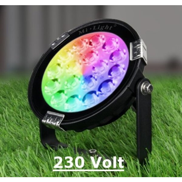 Milight / MiBoxer 9 Watt 230 Volt RGB + Warm Wit + Koud Wit Tuinlamp