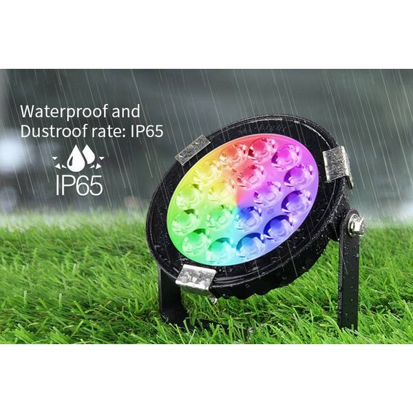 Milight / MiBoxer 9 Watt 230 Volt RGB + Warm Wit + Koud Wit Tuinlamp