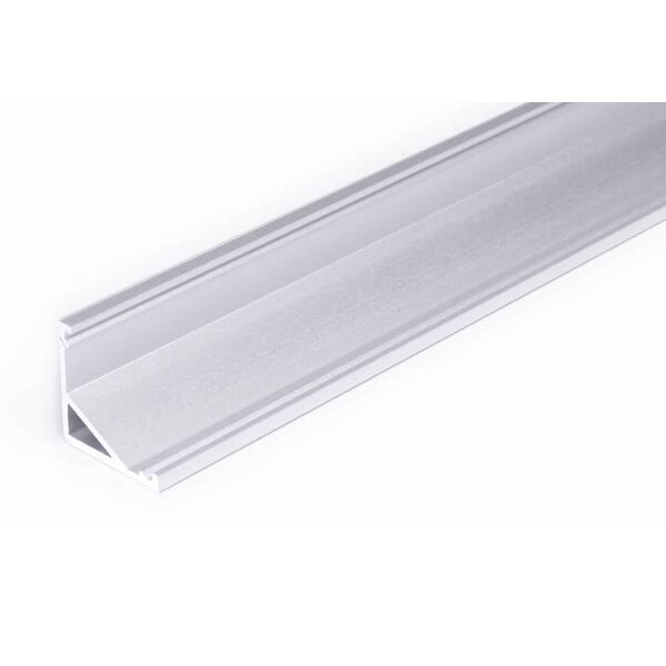 Topmet Aluminium hoek profiel 1 meter met groot schijnvlak CABI12