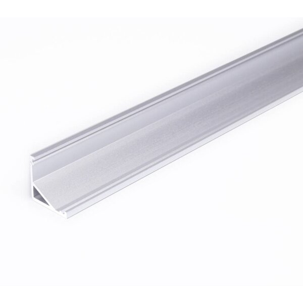 Topmet Aluminium hoek profiel 2 meter met groot schijnvlak CABI12