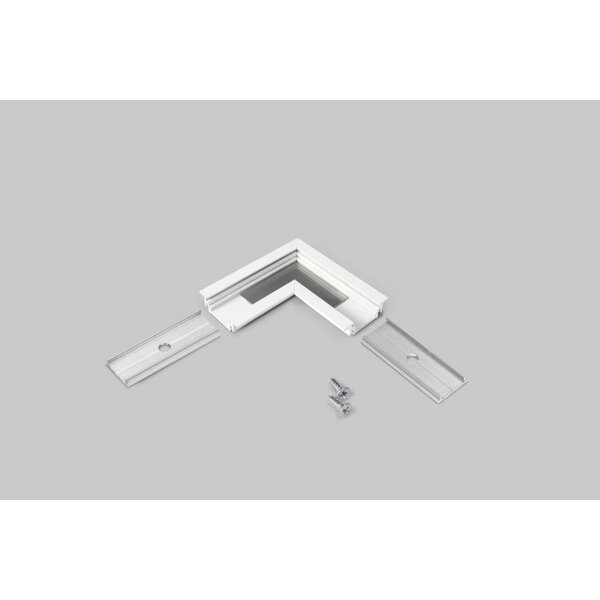 Topmet 90 graden hoek connector voor Topmet inbouw profiel Groove10