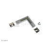 Topmet 90 graden hoek connector voor Topmet SLIM8 opbouw profiel 8mm