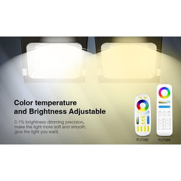 Milight / MiBoxer 10 Watt RGB+CCT LED Floodlight Warm Wit + Koud Wit