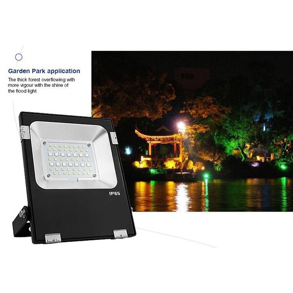 Milight / MiBoxer 20 Watt RGB+CCT LED Floodlight Warm Wit + Koud Wit
