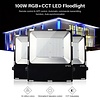 Milight / MiBoxer 100 Watt RGB+CCT LED Floodlight Warm Wit + Koud Wit
