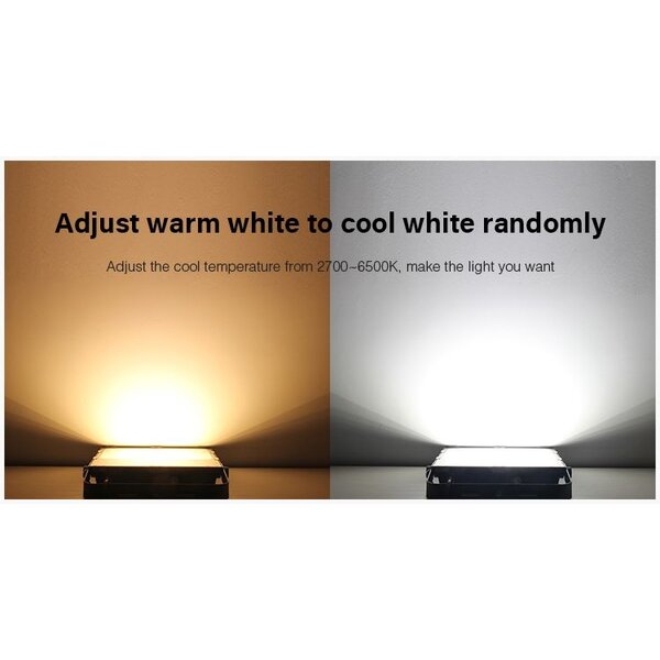 Milight / MiBoxer 100 Watt RGB+CCT LED Floodlight Warm Wit + Koud Wit
