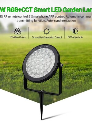 15 Watt 230 Volt RGB + Warm Wit + Koud Wit Tuinlamp