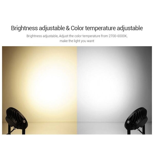 Milight / MiBoxer 15 Watt 230 Volt RGB + Warm Wit + Koud Wit Tuinlamp