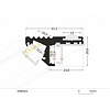 Topmet Aluminium LED Profiel 1 meter voor traptreden STEP10