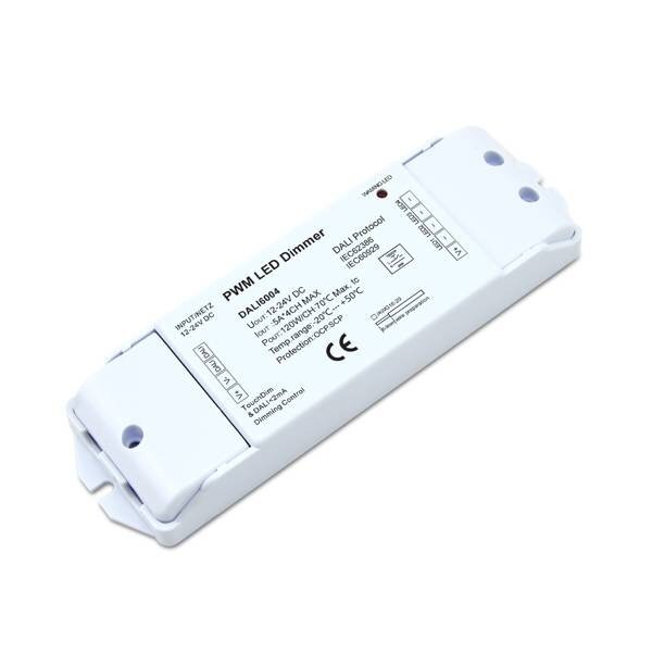 Euchips Dali dimmer/decoder 4-kanaals 12-24V PWM max. 5A per kanaal
