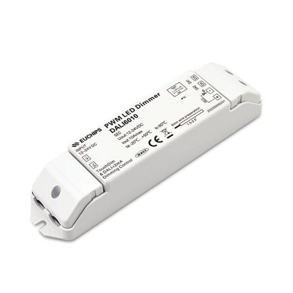 Euchips Dali PWM dimmer 10A 1-kanaals 12-24V DC