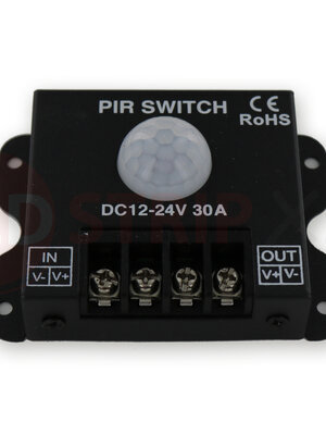 LEDStrip PIR bewegingssensor 30A opbouw