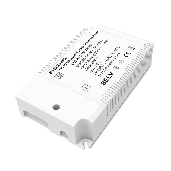 Euchips TRIAC dimbare led driver 24V 40W 1.6A