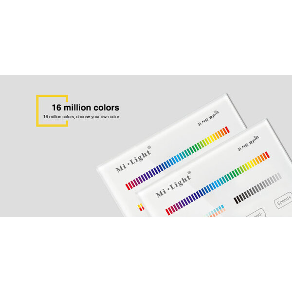 Milight / MiBoxer Draadloos 2,4Ghz Inbouw Wandpaneel 230 Volt 4 Zone RGB+CCT