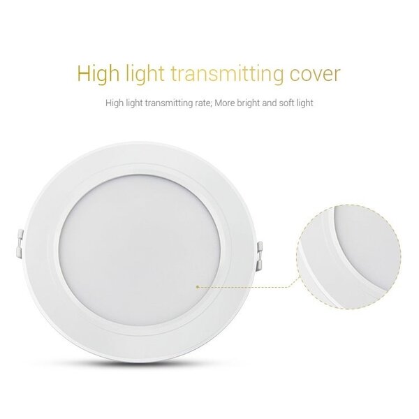 Milight / MiBoxer 9 Watt RGB + Warm Wit + Koud Wit CCT Downlight Dual White