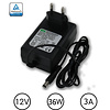 DYS LEDstrip voedingsadapter 12V - 3A – 36 Watt - TÜV keurmerk - Efficiëntielevel 5