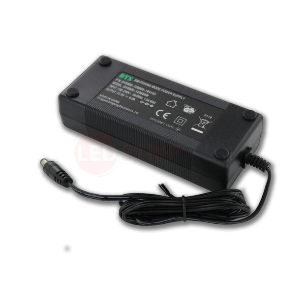 DYS LEDstrip voedingsadapter 12V - 6A – 72 Watt - TÜV keurmerk - Efficiëntielevel 5