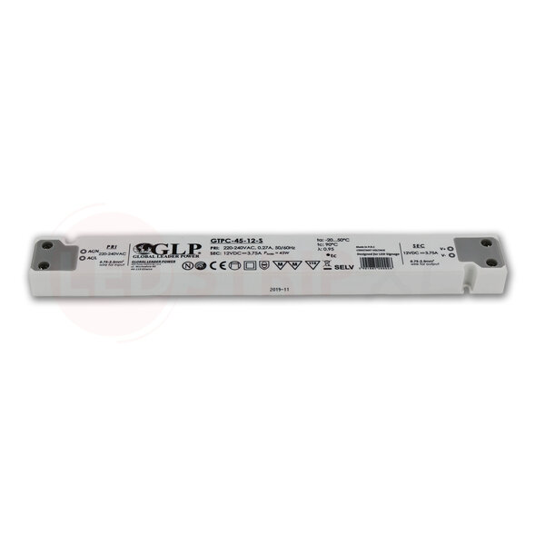 GLP Extra smalle LED driver/transformator 12V 45W 3.75A