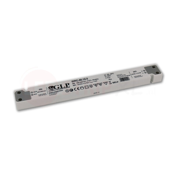GLP Extra smalle LED driver/transformator 12V 45W 3.75A