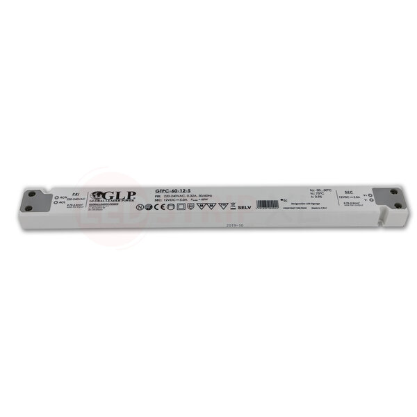 GLP Extra smalle LED driver/transformator 12V 60W 5A