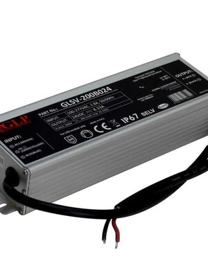 24 Volt 200 Watt IP67 Spatwaterdichte LED Voeding