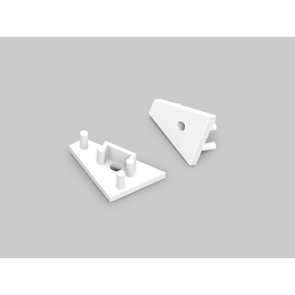 Topmet Corner10 Einddop Wit