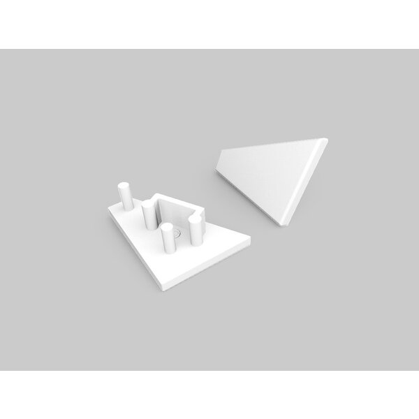 Topmet Einddoppen set Wit 2x