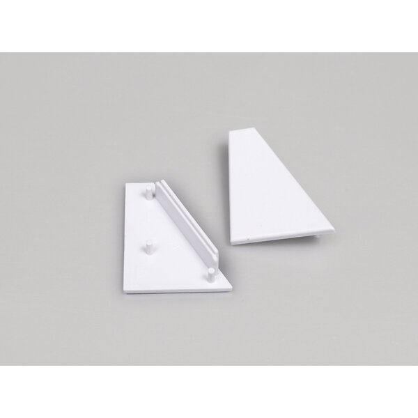 Topmet Einddoppen set Wit 2x