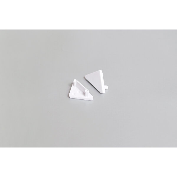 Topmet Einddoppen set Wit 2x