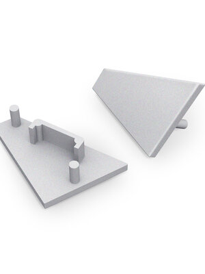 Corner14 Einddop Zilver