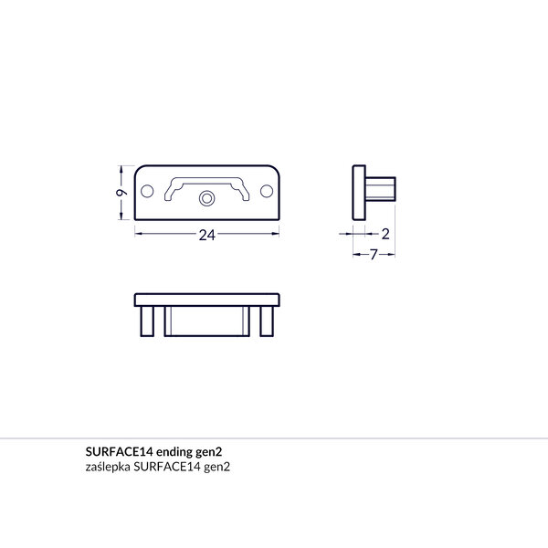 Topmet Surface14 Einddop Wit