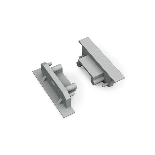 Topmet Groove14 Einddop Zilver