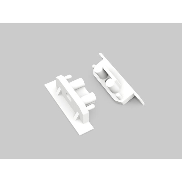 Topmet Einddoppen set Wit 2x