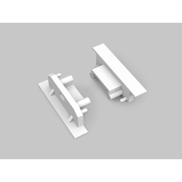 Topmet Einddoppen set Wit 2x